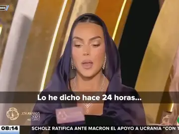 Así se intentó defender Georgina Rodríguez en una entrevista en inglés