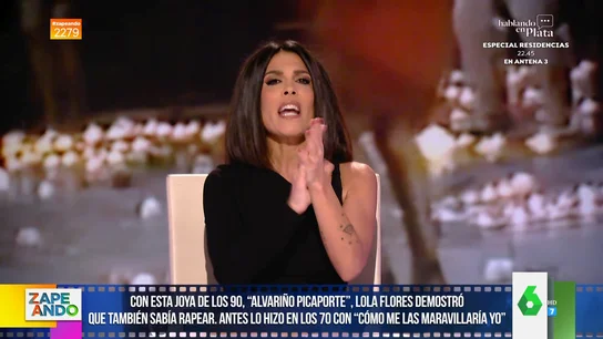 Lorena Castell sorprende en Zapeando al homenajear a Lola Flores cantando una canción suya Lorena Castell sorprende en Zapeando al homenajear a Lola Flores cantando una canción suya