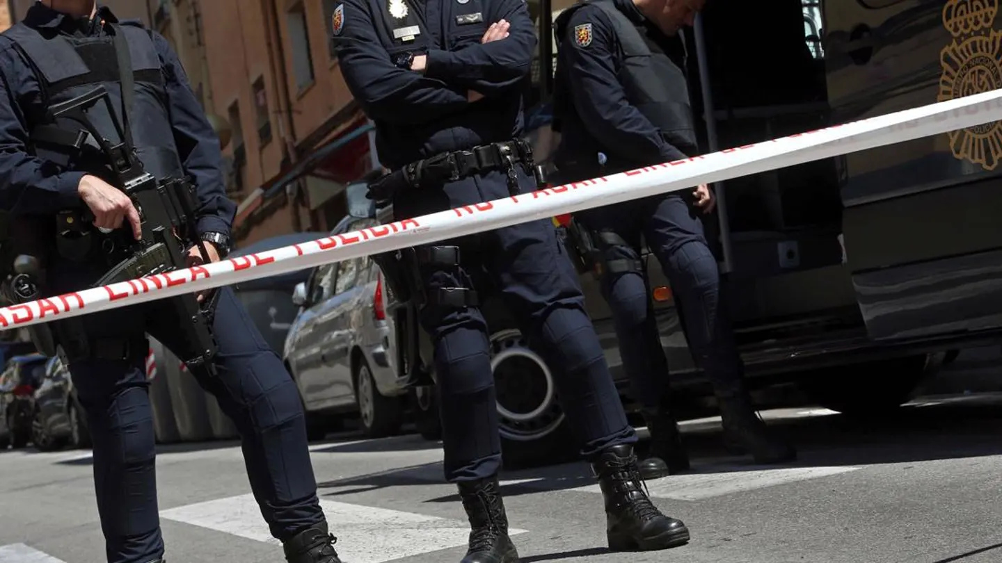 Imagen de archivo de efectivos de la Policía Nacional. Imagen de archivo de efectivos de la Policía Nacional.