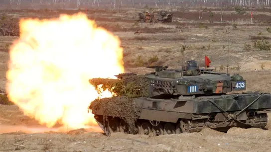 La televisión rusa desprecia los tanques Abrams y Leopard: "Son gatos sin dientes" La televisión rusa desprecia los tanques Abrams y Leopard: "Son gatos sin dientes"