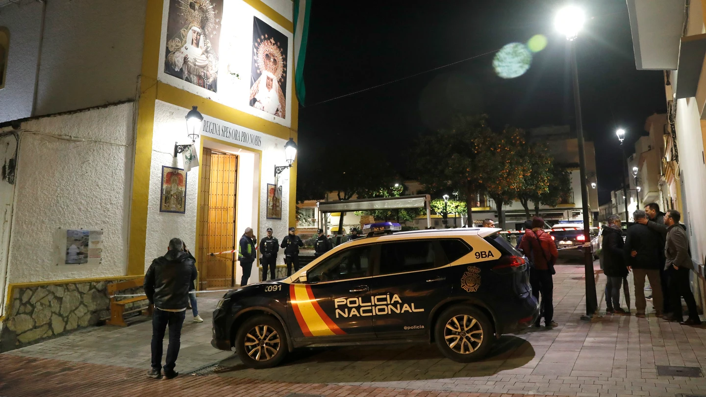 Exteriores de la Parroquia de San Isidro de Algeciras tras el ataque con machete Exteriores de la Parroquia de San Isidro de Algeciras tras el ataque con machete