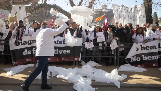 Manifestación en Cataluña. Manifestación en Cataluña.