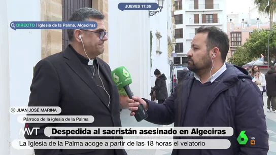"Si os estoy hablando es porque el sacristán ha muerto": el párroco de La Palma, convencido de que el atacante iba a por él "Si os estoy hablando es porque el sacristán ha muerto": el párroco de La Palma, convencido de que el atacante iba a por él
