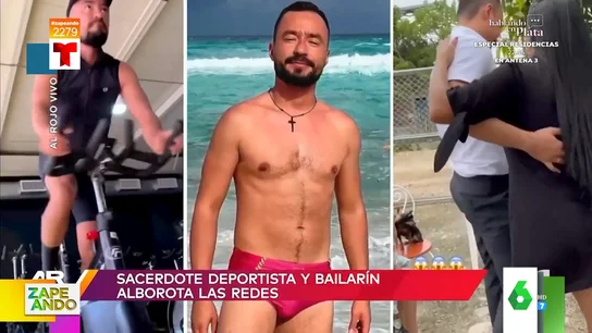Un cura se vuelve viral por sus bailes sexuales y sus bañadores paqueteros Un cura se vuelve viral por sus bailes sexuales y sus bañadores paqueteros