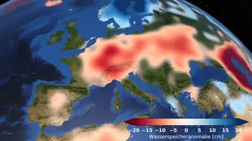 Los datos por satelite muestran una sequia persistente en Europa