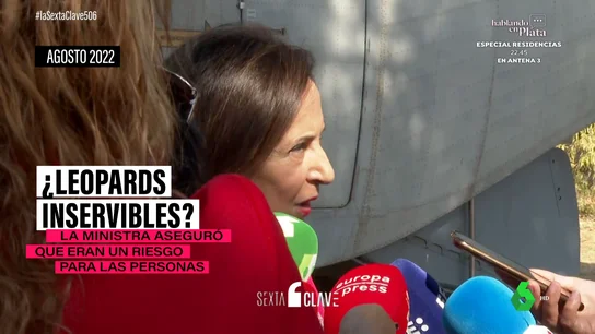 Así hablaba Margarita Robles en agosto sobre los tanques Leopard que España enviará a Ucrania: "Están en un estado lamentable" Así hablaba Margarita Robles en agosto sobre los tanques Leopard que España enviará a Ucrania: "Están en un estado lamentable"