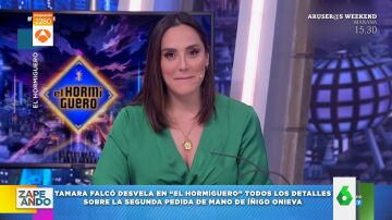 Tamara Falcó desvela en El Hormiguero que Íñigo Onieva le ha pedido matrimonio con un anillo que tiene un "fallo" 