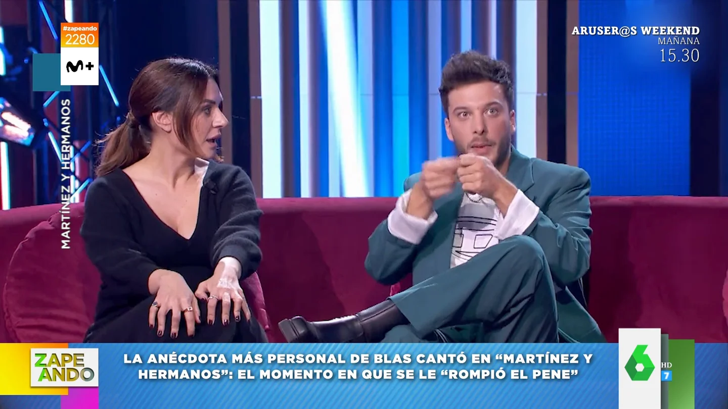 Blas Cantó recuerda el momento en el que se rompió el pene Blas Cantó recuerda el momento en el que se rompió el pene