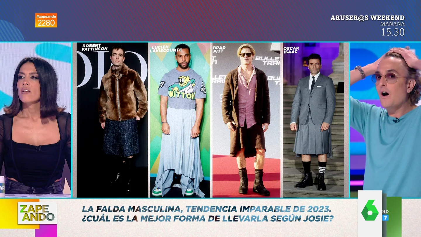 Josie descubre los famosos que se atreven con la falda masculina Josie descubre los famosos que se atreven con la falda masculina