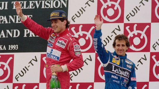 Ayrton Senna y Alain Prost Ayrton Senna y Alain Prost
