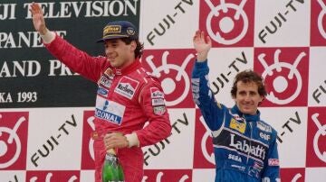 Ayrton Senna y Alain Prost