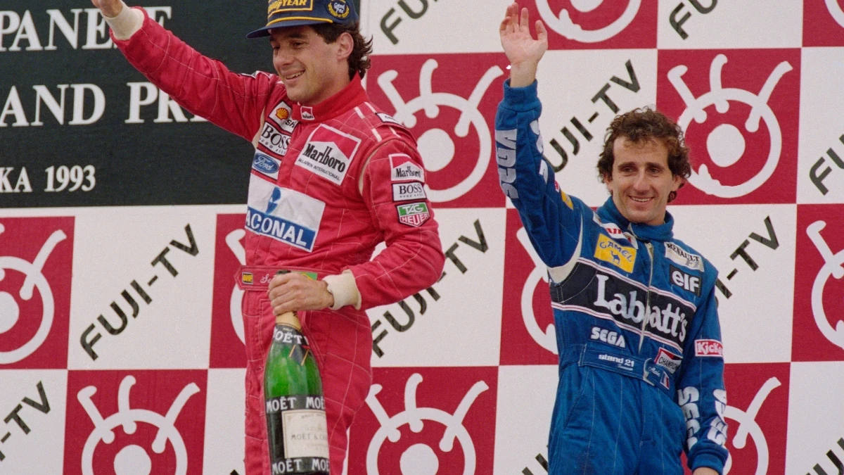 Ayrton Senna y Alain Prost