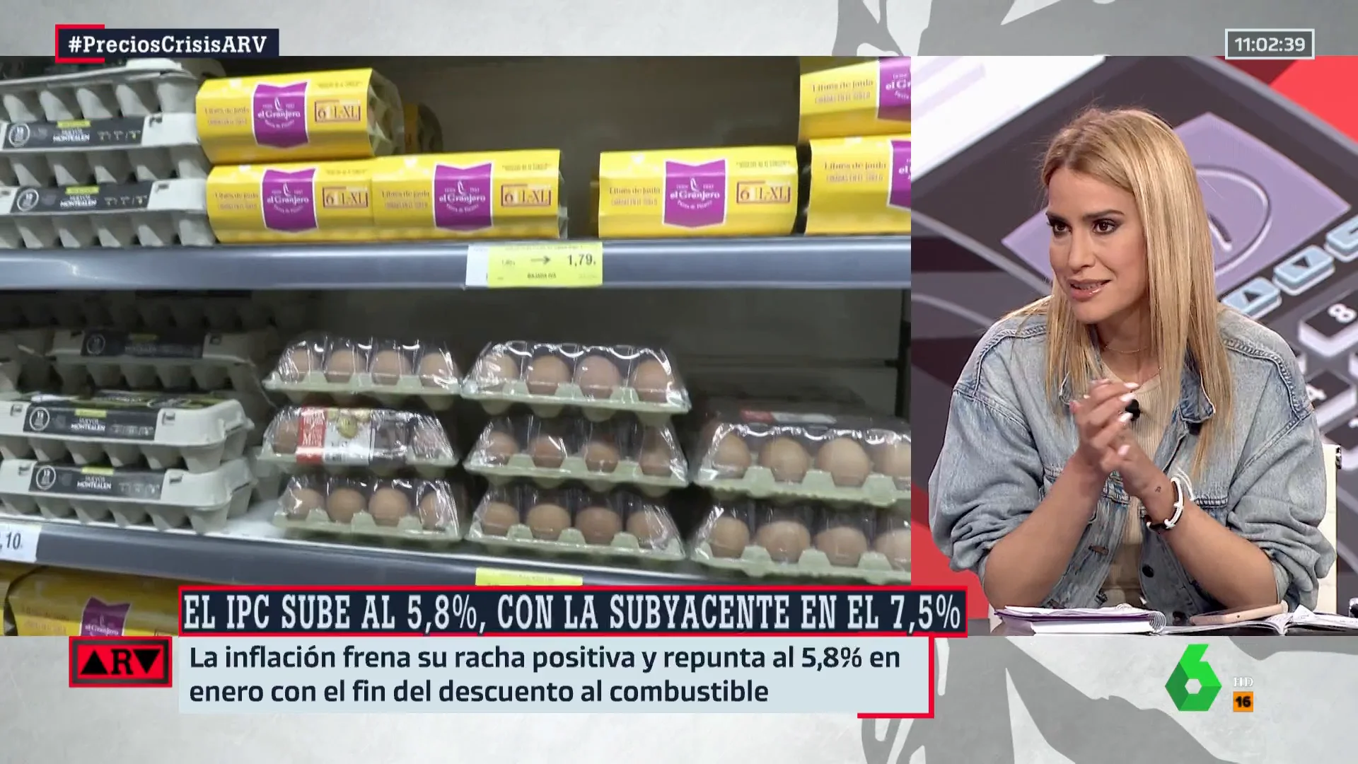 Afra Blanco, ante el dato de inflación: "Hay alguien que no está siendo justo"