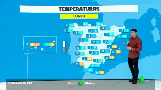 España arranca la semana con mucho frío pero con máximas que irán subiendo en las primeras horas España arranca la semana con mucho frío pero con máximas que irán subiendo en las primeras horas