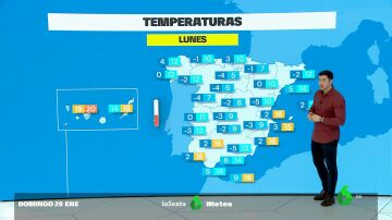 España arranca la semana con mucho frío pero con máximas que irán subiendo en las primeras horas