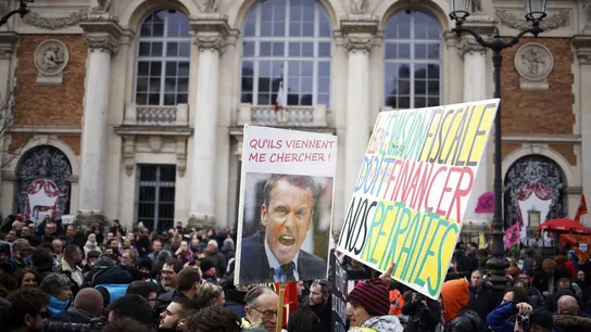 Manifestaciones en Francia frente a la reforma de las pensiones Manifestaciones en Francia frente a la reforma de las pensiones