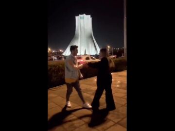 Iran sentences a young couple to more than ten years in jail for posting a video of them dancing in a square
