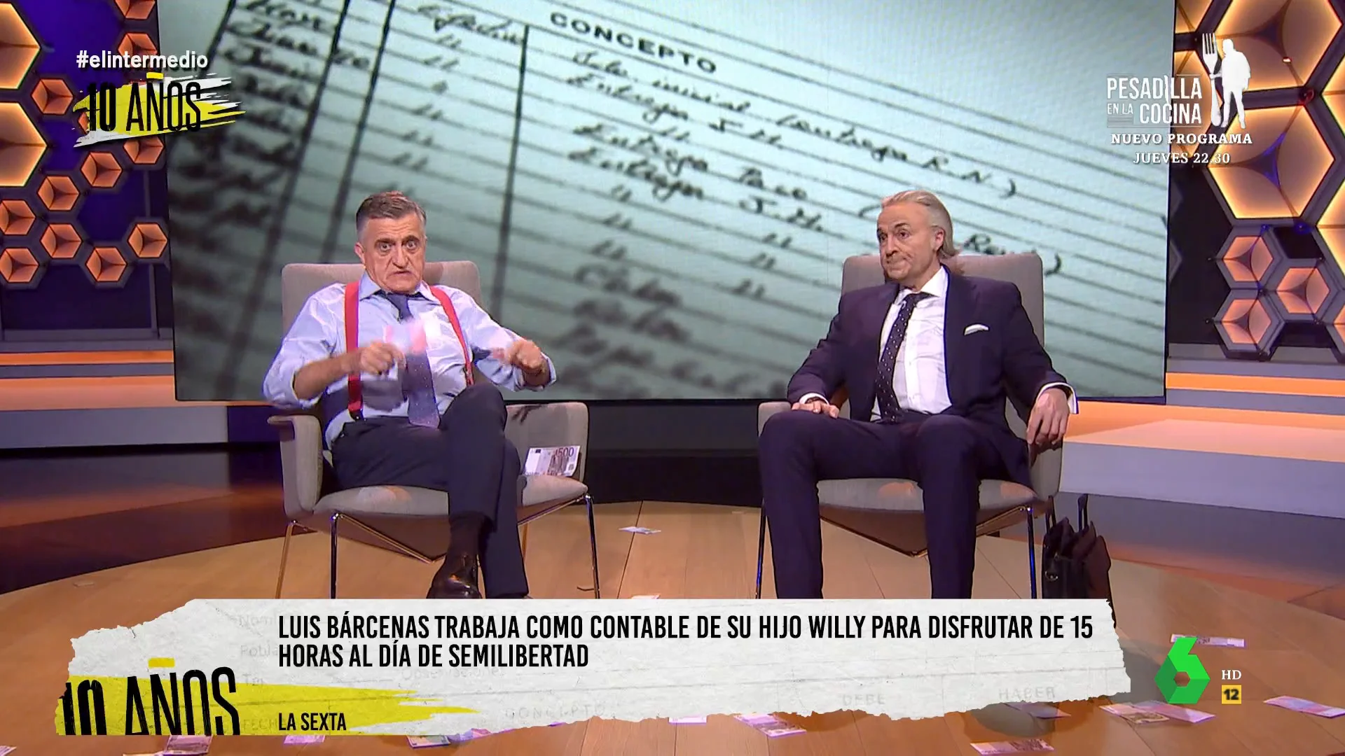 La imitación de Raúl Pérez a Bárcenas en la que habla de su nuevo trabajo como contable de su hijo Willy 