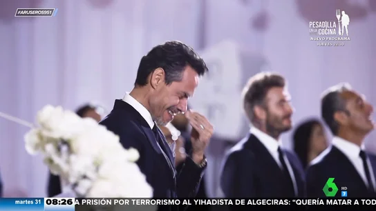 Las lágrimas de Marc Anthony en su cuarta boda: así ha sido su enlace con Nadia Ferreira Las lágrimas de Marc Anthony en su cuarta boda: así ha sido su enlace con Nadia Ferreira