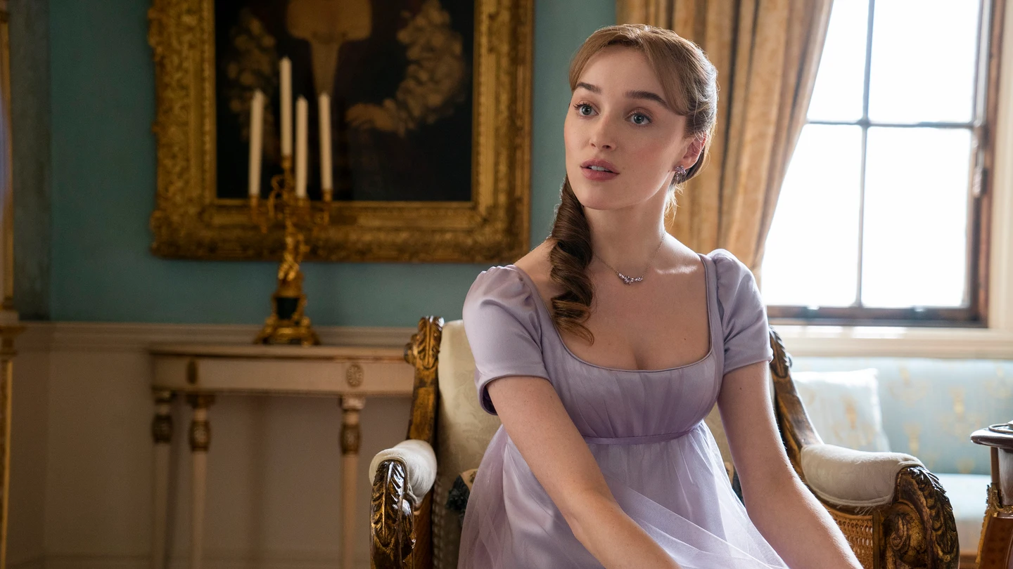 Phoebe Dyvenor como Daphne Basset en una escena de la segunda temporada de 'Los Bridgerton'. Phoebe Dyvenor como Daphne Basset en una escena de la segunda temporada de 'Los Bridgerton'.
