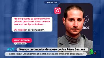 Dos nuevos testigos denuncian acoso por parte del productor Javier Pérez Santana