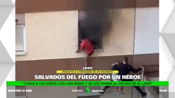 Jairo, el héroe que salvó a una familia del fuego escalando un edificio: &quot;Me decía que se quemaba, que se tiraba&quot;