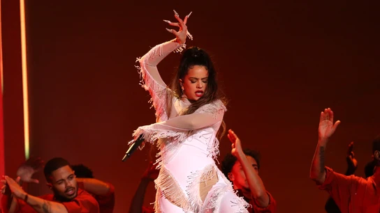 La cantante Rosalía, durante su actuación en los Grammy de 2020 La cantante Rosalía, durante su actuación en los Grammy de 2020