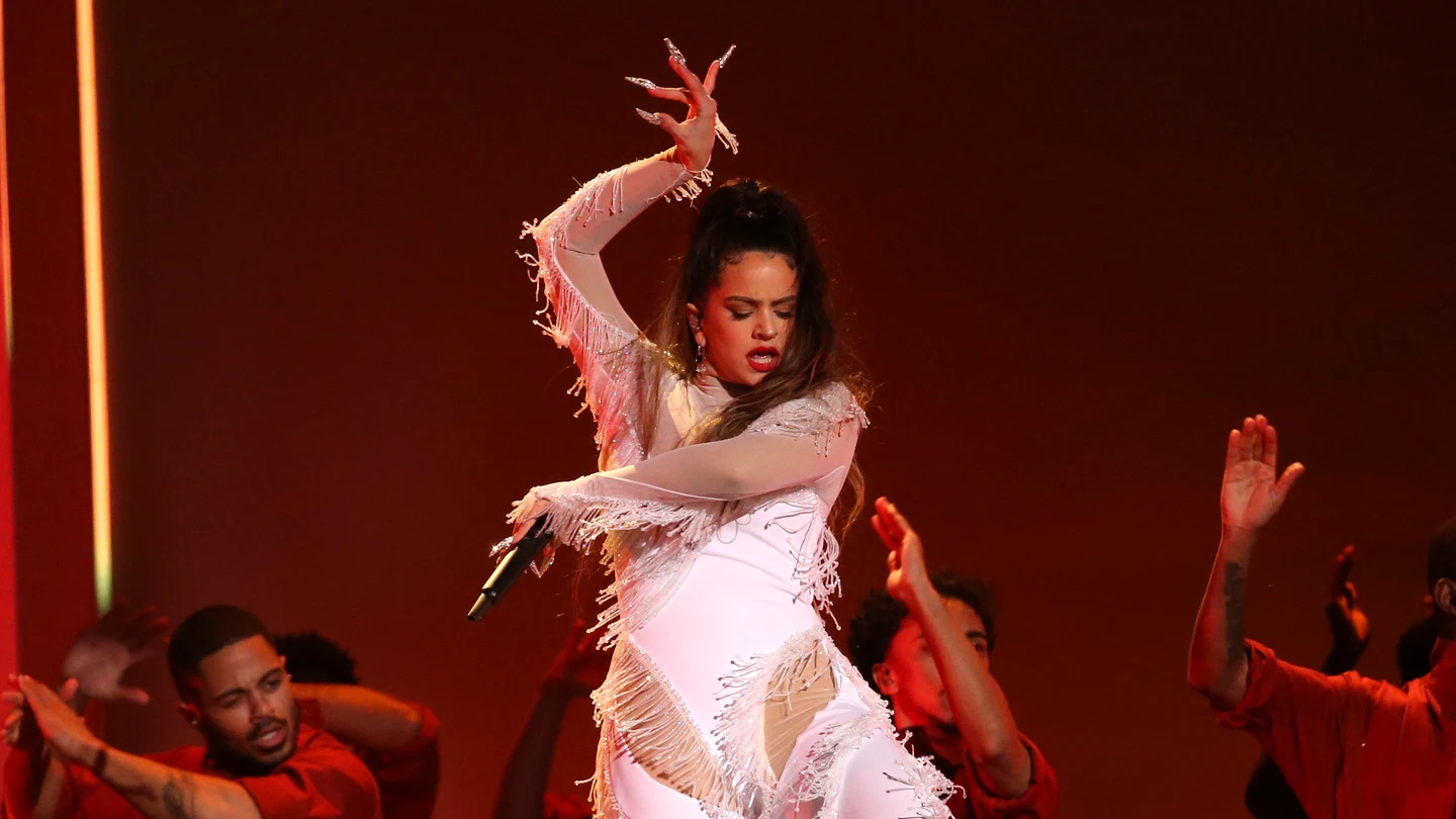 La cantante Rosalía, durante su actuación en los Grammy de 2020 La cantante Rosalía, durante su actuación en los Grammy de 2020