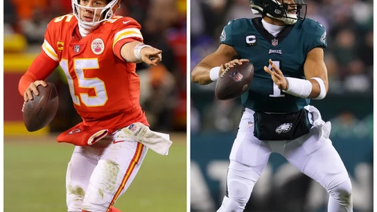 Patrick Mahomes y Jalen Hurts Patrick Mahomes y Jalen Hurts