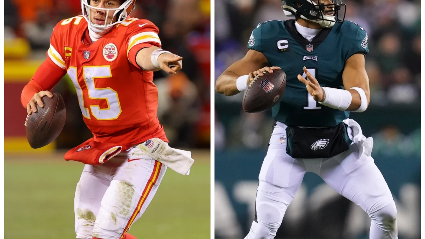 Patrick Mahomes y Jalen Hurts Patrick Mahomes y Jalen Hurts