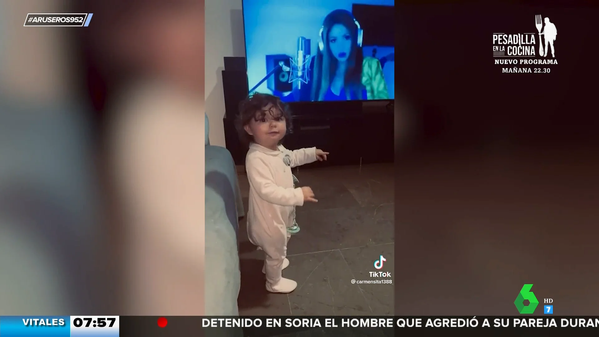 El divertido baile de una niña pequeña al ritmo de Shakira y Bizarrap