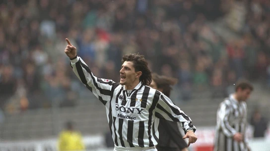 Michele Padovano con la Juventus Michele Padovano con la Juventus