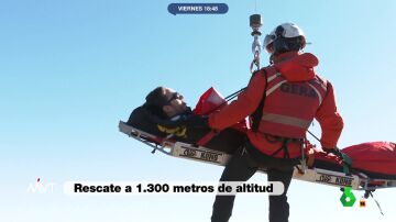 Así rescata el GERA a un montañista herido que está atrapado a 1.300 metros de altitud 
