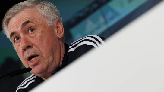 Carlo Ancelotti, en rueda de prensa Carlo Ancelotti, en rueda de prensa