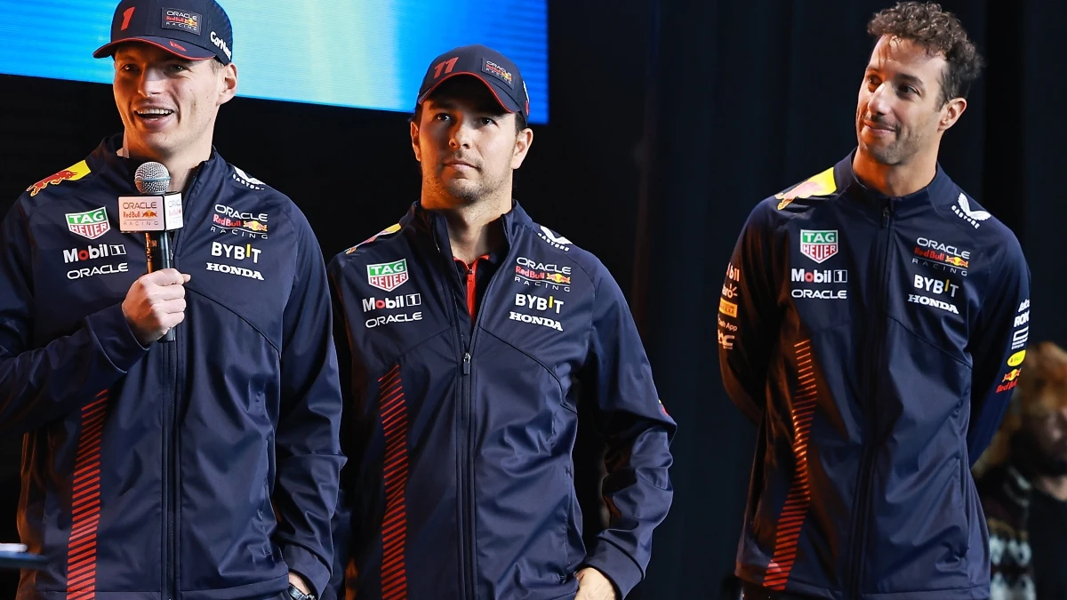 Verstappen, Pérez y Ricciardo