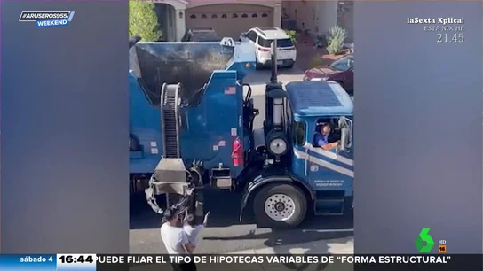 La mágica relación entre un niño y el camión de la basura que te emocionará La mágica relación entre un niño y el camión de la basura que te emocionará