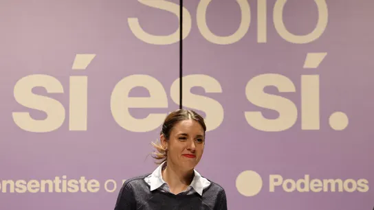 La ministra de Igualdad, Irene Montero, participa en el acto "¿Consentiste o no? Solo sí es sí", organizado por Podemos. La ministra de Igualdad, Irene Montero, participa en el acto "¿Consentiste o no? Solo sí es sí", organizado por Podemos.