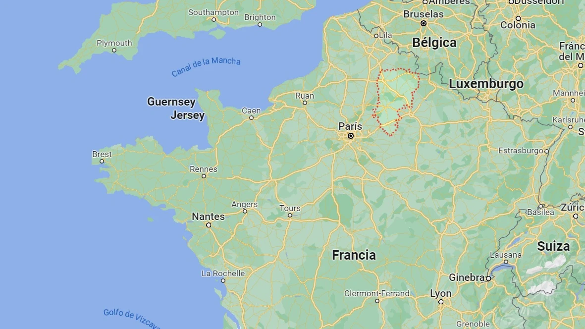 En la imagen, Aisne, la región francesa donde se ha registrado el incendio