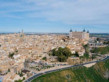 Ciudad de Toledo desde el cielo