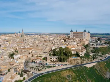Ciudad de Toledo desde el cielo