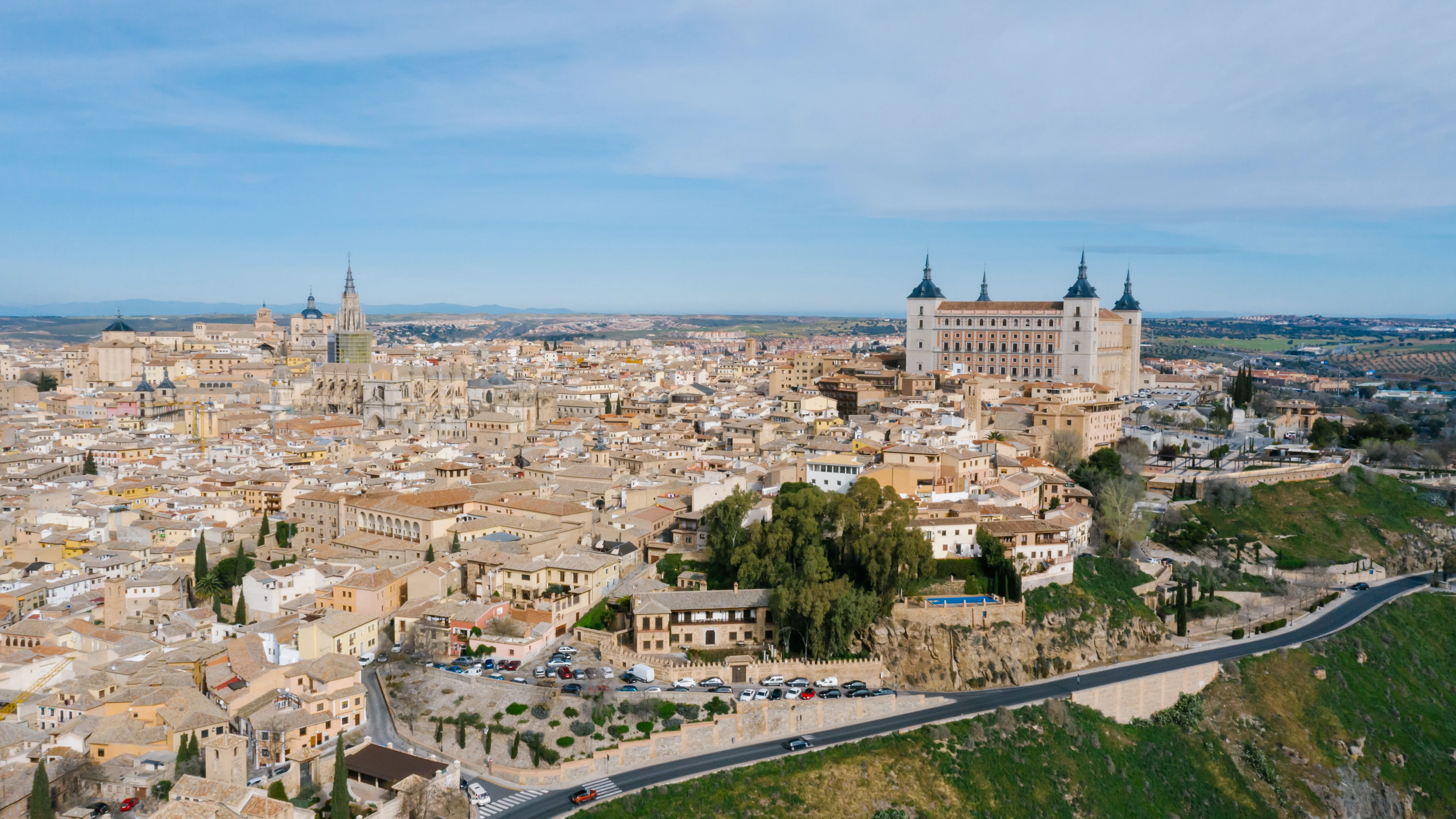Ciudad de Toledo desde el cielo