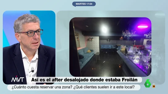 Así definen el "putiafter" desalojado donde estaba Froilán: "aluniceros, famosos y ultras" en salas VIP con jacuzzi a 1.500 euros Así definen el "putiafter" desalojado donde estaba Froilán: "aluniceros, famosos y ultras" en salas VIP con jacuzzi a 1.500 euros