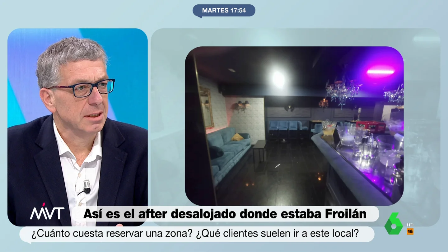 Así definen el "putiafter" desalojado donde estaba Froilán: "aluniceros, famosos y ultras" en salas VIP con jacuzzi a 1.500 euros Así definen el "putiafter" desalojado donde estaba Froilán: "aluniceros, famosos y ultras" en salas VIP con jacuzzi a 1.500 euros