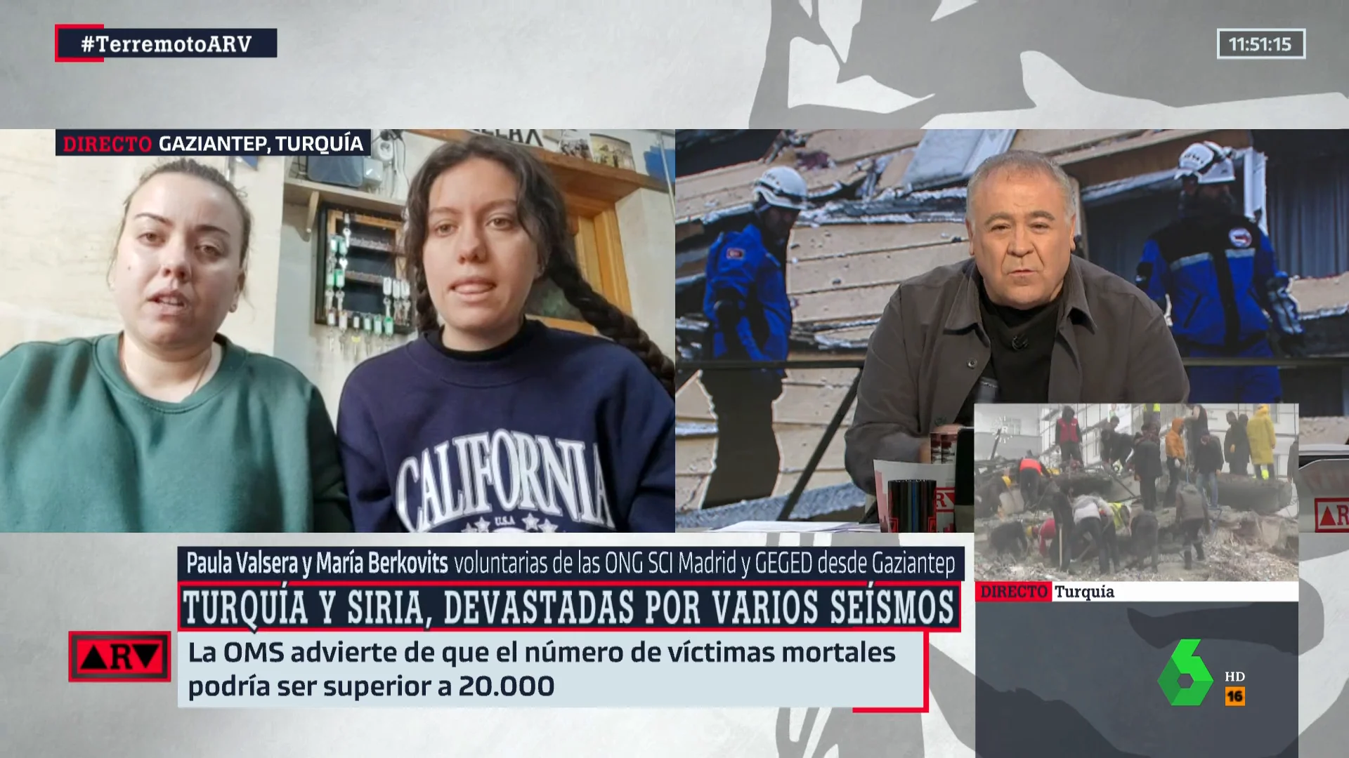 "Las familias han decidido no volver a sus casas por miedo y se quedan en la calle": el testimonio de dos voluntarias en Turquía