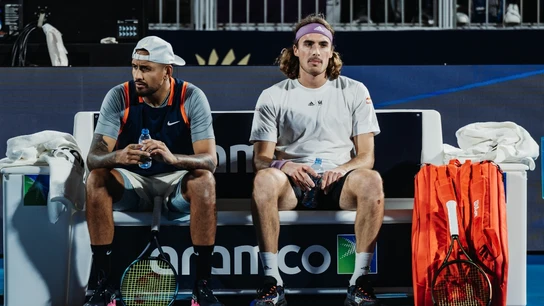 Nick Kyrgios y Stefanos Tsitsipas Nick Kyrgios y Stefanos Tsitsipas