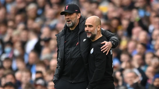Jürgen Klopp y Pep Guardiola Jürgen Klopp y Pep Guardiola