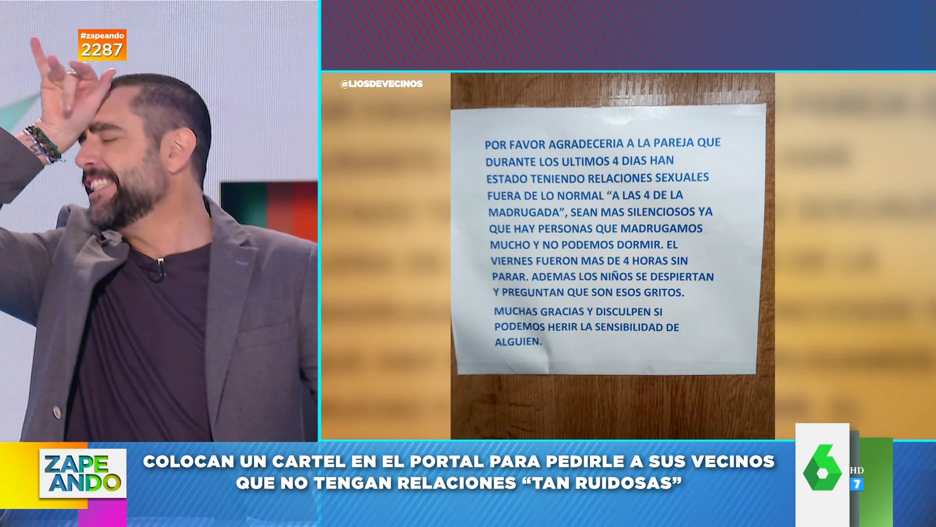 La nota viral de una comunidad de vecinos a una pareja por tener relaciones sexuales