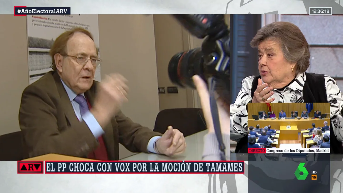 La reflexión de Cristina Almeida sobre Ramón Tamames: "Todos hemos visto cómo ha ido degenerando" La reflexión de Cristina Almeida sobre Ramón Tamames: "Todos hemos visto cómo ha ido degenerando"