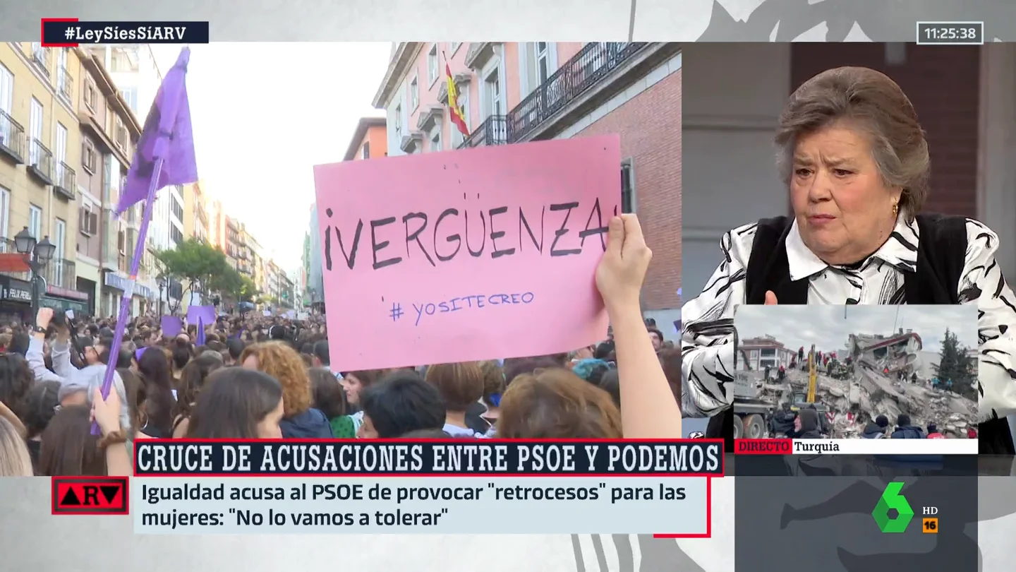 "Vamos a tener cuidado": la advertencia de Cristina Almeida sobre la reforma de la ley de 'sólo sí es sí' "Vamos a tener cuidado": la advertencia de Cristina Almeida sobre la reforma de la ley de 'sólo sí es sí'