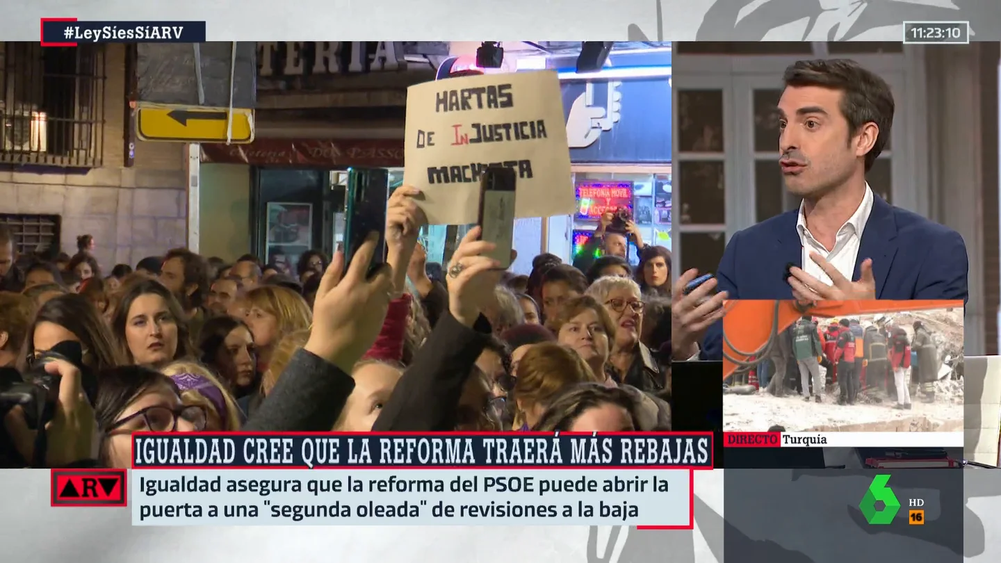 Pablo Simón desentraña el "desacuerdo genético" de PSOE y Podemos sobre la ley del 'solo sí es sí' Pablo Simón desentraña el "desacuerdo genético" de PSOE y Podemos sobre la ley del 'solo sí es sí'